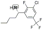 (1S)-1-[3-CHLORO-2-FLUORO-5-(TRIFLUOROMETHYL)PHENYL]PENTYLAMINE Struktur