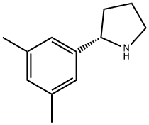 (S)-2-(3,5-DIMETHYLPHENYL)PYRROLIDINE Struktur