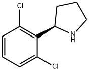 (2R)-2-(2,6-DICHLOROPHENYL)PYRROLIDINE Struktur