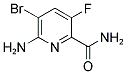 6-AMINO-5-BROMO-3-FLUOROPYRIDINE-2-CARBOXAMIDE Struktur