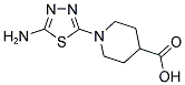 1-(5-AMINO-1,3,4-THIADIAZOL-2-YL)PIPERIDINE-4-CARBOXYLIC ACID Struktur