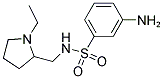 3-AMINO-N-[(1-ETHYLPYRROLIDIN-2-YL)METHYL]BENZENESULFONAMIDE Struktur