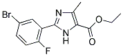 2-(5-BROMO-2-FLUOROPHENYL)-5-METHYL-3H-IMIDAZOLE-4-CARBOXYLIC ACID ETHYL ESTER Struktur