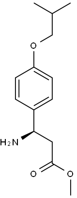 METHYL (3R)-3-AMINO-3-[4-(2-METHYLPROPOXY)PHENYL]PROPANOATE Struktur