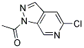 1-(5-CHLORO-PYRAZOLO[3,4-C]PYRIDIN-1-YL)-ETHANONE Struktur