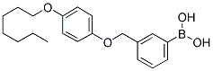 3-(4'-HEPTYLOXYPHENOXYMETHYL)PHENYLBORONIC ACID Struktur