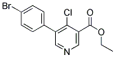 5-(4-BROMOPHENYL)-4-CHLORONICOTINIC ACID ETHYL ESTER Struktur