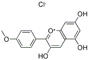 3,5,7-TRIHYDROXY-4'-METHOXYFLAVYLIUM Struktur