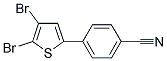 4-(4,5-DIBROMOTHIOPHEN-2-YL)BENZONITRILE Struktur