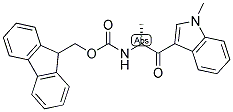 D-1-(FMOC-AMINO)-1-METHYL-2-(1-METHYL-1H-INDOL-3-YL)-2-OXOETHANE Struktur