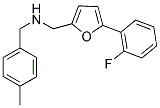 1-(5-(2-FLUOROPHENYL)-2-FURYL)-N-(4-METHYLBENZYL)METHANAMINE Struktur