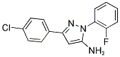 3-(4-CHLOROPHENYL)-1-(2-FLUOROPHENYL)-1H-PYRAZOL-5-AMINE Struktur