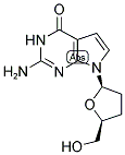 7-DEAZA-BETA-D-2',3'-DIDEOXYGUANOSINE Struktur