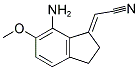 7-AMINO-6-METHOXY-2,3-(DIHYDRO-1H-INDEN-1-YLIDENE)ACETONITRILE Struktur