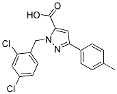 1-(2,4-DICHLOROBENZYL)-3-P-TOLYL-1H-PYRAZOLE-5-CARBOXYLIC ACID Struktur