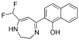 2-[7-DIFLUOROMETHYL-2,3-DIHYDRO-1H-1,4-DIAZEPINE-5-YL]-1-NAPHTHOL Struktur