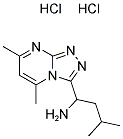 1-(5,7-DIMETHYL[1,2,4]TRIAZOLO[4,3-A]PYRIMIDIN-3-YL)-3-METHYLBUTAN-1-AMINE DIHYDROCHLORIDE Struktur