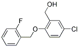 (5-CHLORO-2-[(2-FLUOROBENZYL)OXY]PHENYL)METHANOL Struktur