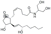 Prostaglandin E2 serinol amide Struktur