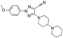 5-(1,4'-BIPIPERIDIN-1'-YL)-2-(4-METHOXYPHENYL)-2H-1,2,3-TRIAZOLE-4-CARBONITRILE Struktur