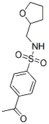 4-ACETYL-N-(TETRAHYDROFURAN-2-YLMETHYL)BENZENESULFONAMIDE Struktur