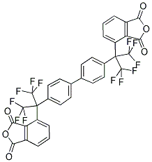 4,4'-BIS[(HEXAFLUOROISOPROPYLIDENE)PHTHALIC ANHYDRIDE]DIPHENYL Struktur