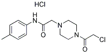 2-[4-(CHLOROACETYL)PIPERAZIN-1-YL]-N-(4-METHYLPHENYL)ACETAMIDE HYDROCHLORIDE Struktur