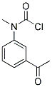 N-(3-ACETYL-PHENYL)-N-METHYL-CARBAMOYLCHLORIDE Struktur