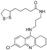 1,2,3,4-TETRAHYDRO-6-CHLORO-9-(N-D,L-ALPHA-LIPOOYLANIDOPROPYL)-AMINO-ACRIDINE Struktur