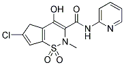 6-CHLORO-4-HYDROXY-2-METHYL-1,1-DIOXO-2,5-DIHYDRO-1H-1L6-CYCLOPENTA[E][1,2]THIAZINE-3-CARBOXYLIC ACID PYRIDIN-2-YLAMIDE Struktur