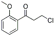 3-CHLORO-1-(2-METHOXYPHENYL)-1-OXOPROPANE Struktur