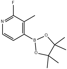 2-FLUORO-3-METHYLPYRIDINE-4-BORONIC ACID PINACOL ESTER Struktur