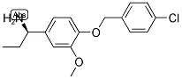 (1R)-1-(4-[(4-CHLOROPHENYL)METHOXY]-3-METHOXYPHENYL)PROPYLAMINE Struktur