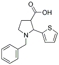 1-BENZYL-2-(THIOPHEN-2-YL)PYRROLIDINE-3-CARBOXYLIC ACID Struktur