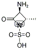 (2S-TRANS)-3-AMINO-2-METHYL-4-OXO-1-AZETIDINSULFONIC ACID Struktur