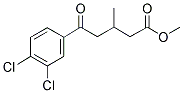 METHYL 5-(3,4-DICHLOROPHENYL)-3-METHYL-5-OXOVALERATE Struktur