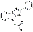 (2-PHENYL-4H-[1,2,4]TRIAZOLO[1,5-A]BENZIMIDAZOL-4-YL)ACETIC ACID Struktur