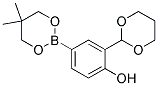 4-(5,5-DIMETHYL-1,3,2-DIOXABORINAN-2-YL)-2-(1,3-DIOXAN-2-YL)PHENOL Struktur