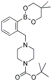 TERT-BUTYL 4-[2-(5,5-DIMETHYL-1,3,2-DIOXABORINAN-2-YL)BENZYL]PIPERAZINE-1-CARBOXYLATE Struktur