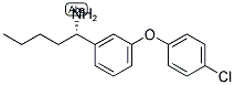 (1S)-1-[3-(4-CHLOROPHENOXY)PHENYL]PENTYLAMINE Struktur