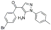 (5-AMINO-1-P-TOLYL-1H-PYRAZOL-4-YL)(4-BROMOPHENYL)METHANONE Struktur