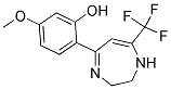 2-(2,3-DIHYDRO-7-TRIFLUOROMETHYL-1H-1,4-DIAZEPINE-5-YL)-5-METHOXYPHENOL Struktur