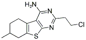 2-(2-CHLOROETHYL)-7-METHYL-5,6,7,8-TETRAHYDRO[1]BENZOTHIENO[2,3-D]PYRIMIDIN-4-AMINE Struktur