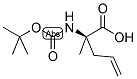 BOC-(R)-2-AMINO-2-METHYL-4-PENTENOIC ACID Struktur