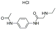 N-[4-(ACETYLAMINO)PHENYL]-2-(ETHYLAMINO)ACETAMIDE HYDROCHLORIDE Struktur