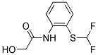 N-(2-[(DIFLUOROMETHYL)THIO]PHENYL)-2-HYDROXYACETAMIDE Struktur