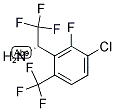 (1S)-1-[3-CHLORO-2-FLUORO-6-(TRIFLUOROMETHYL)PHENYL]-2,2,2-TRIFLUOROETHYLAMINE Struktur