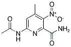 6-(ACETYLAMINO)-4-METHYL-3-NITROPYRIDINE-2-CARBOXAMIDE Struktur