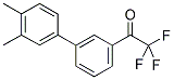 3'-(3,4-DIMETHYLPHENYL)-2,2,2-TRIFLUOROACETOPHENONE Struktur