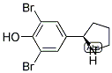 4-((2R)PYRROLIDIN-2-YL)-2,6-DIBROMOPHENOL Struktur